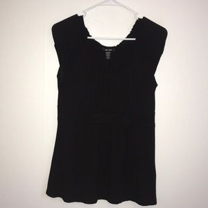 Spring + Mercer Black Tunic Top